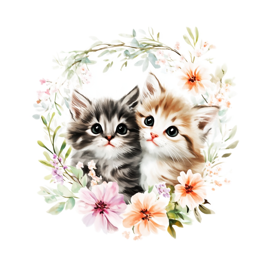 猫のキャラメル&チョコ in Flower