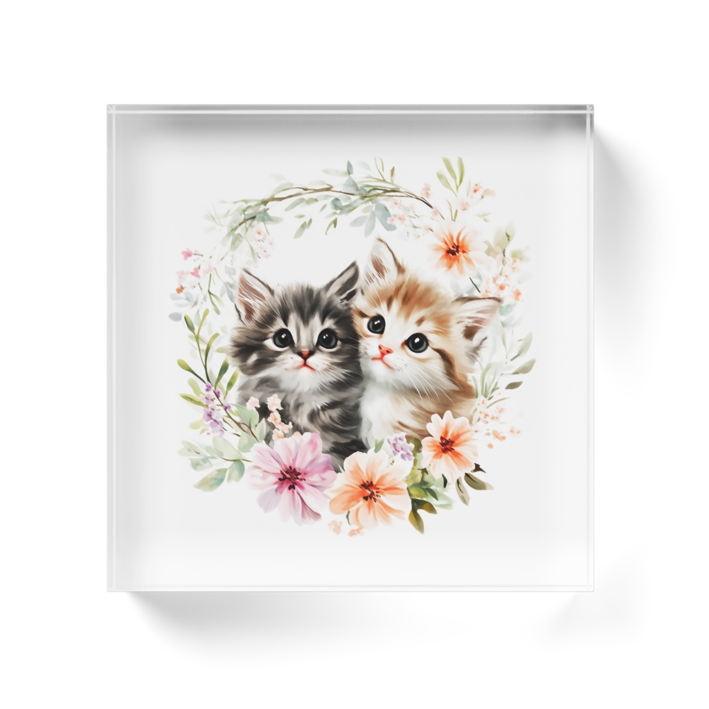 猫のキャラメル&チョコ in Flower