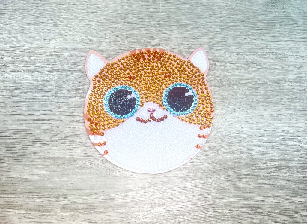 【一点もの】手元配信作成品♡茶トラねこコースター