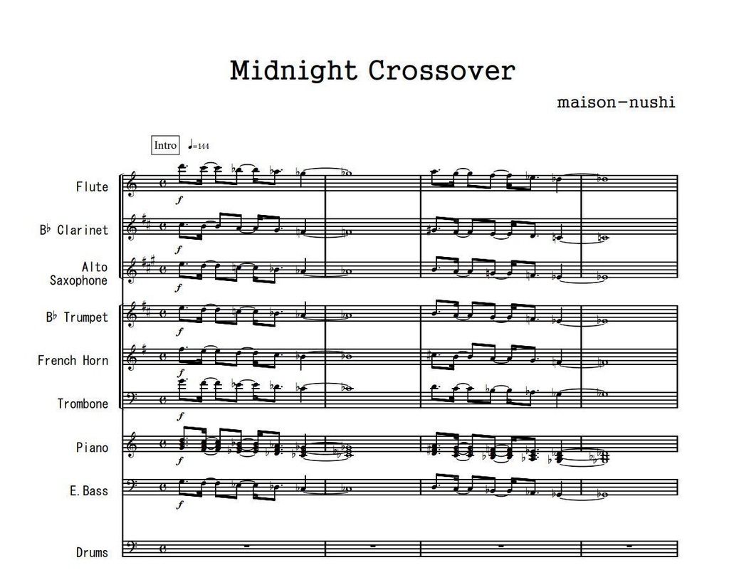 Midnight Crossover《Full score》