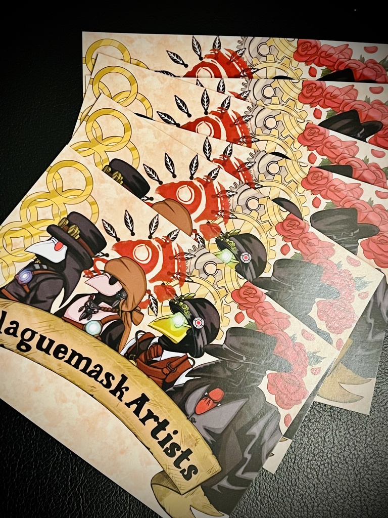 【イラスト】PlaguemaskArtistsポストカード5種セット