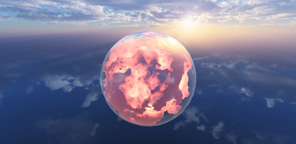 【VRC Shader】 動く雲水晶 - Cloudy Crystal -