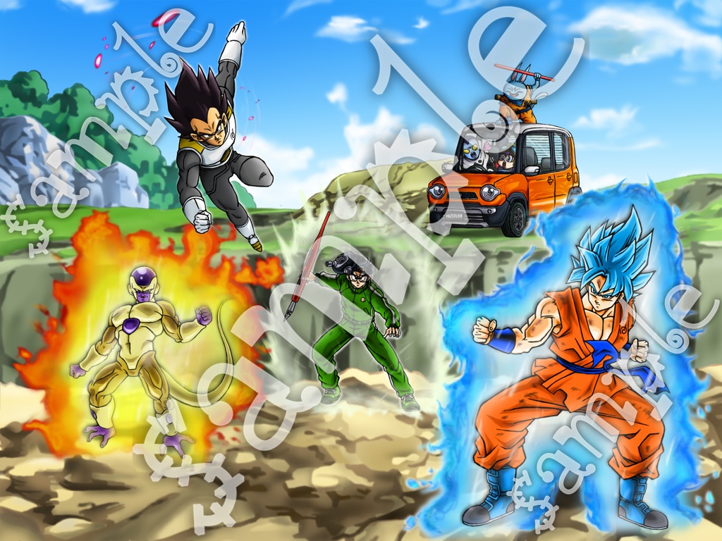 復活の「F」でございます✩ イラスト+スマホ+おまけ 13枚/ドラゴンボール超 悟空