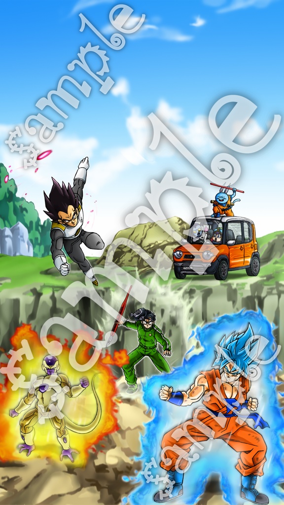 復活の「F」でございます✩ イラスト+スマホ+おまけ 13枚/ドラゴンボール超 悟空