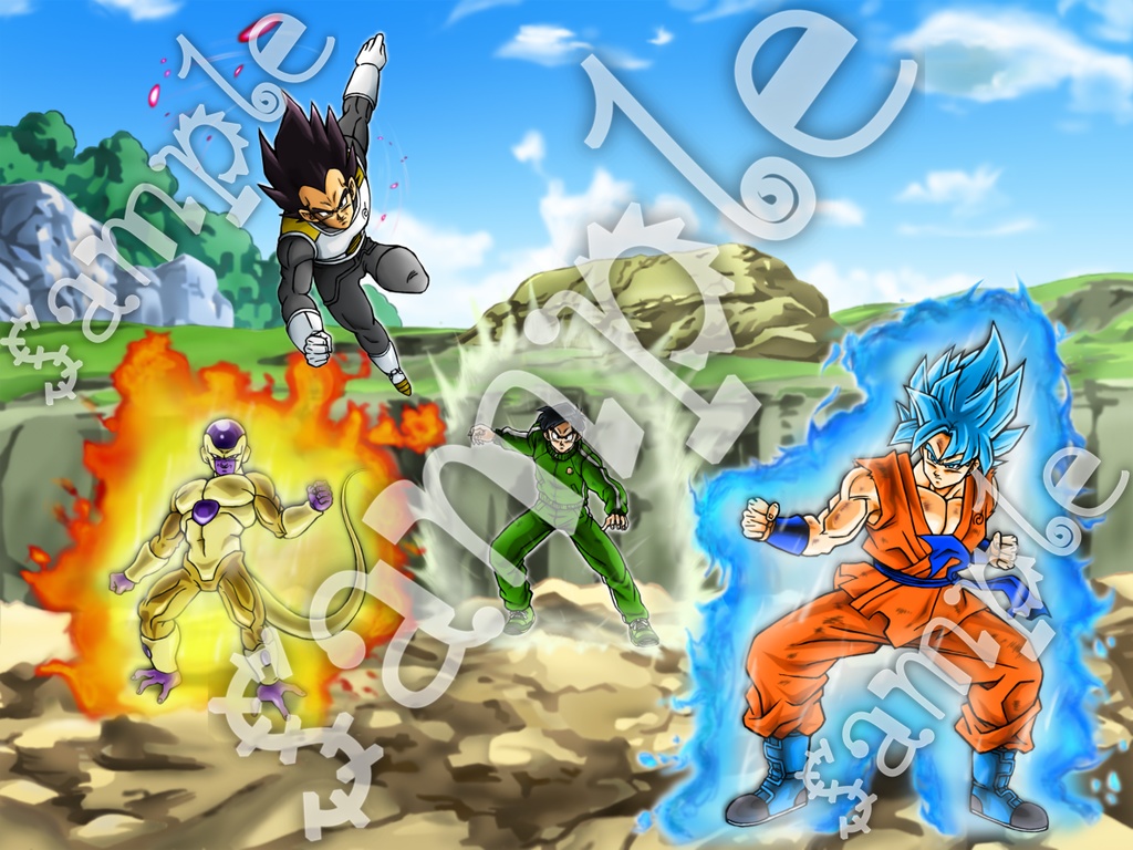 復活の「F」でございます✩ イラスト+スマホ+おまけ 13枚/ドラゴンボール超 悟空