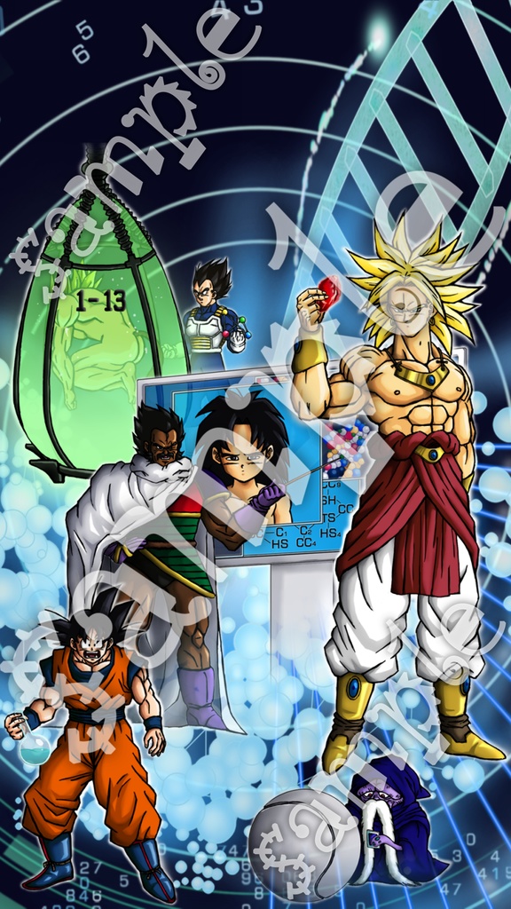 ブロリーで科学する! イラスト+スマホ+おまけ 12枚/ドラゴンボールZ ブロリー