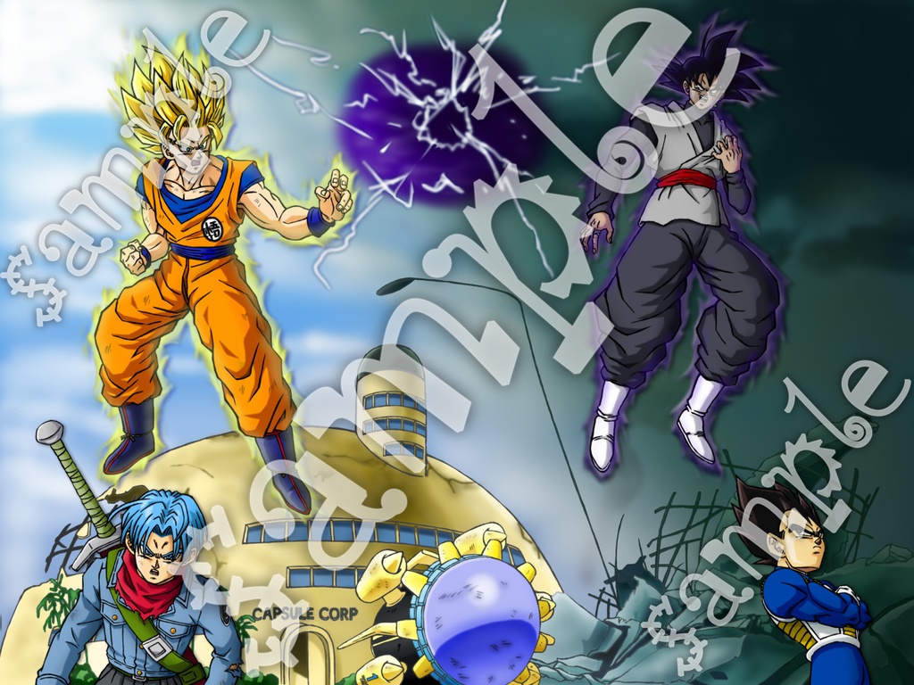 オレがブラック…? 違う 悪魔です…はい イラスト+スマホ+おまけ 8枚/ドラゴンボール超 悟空