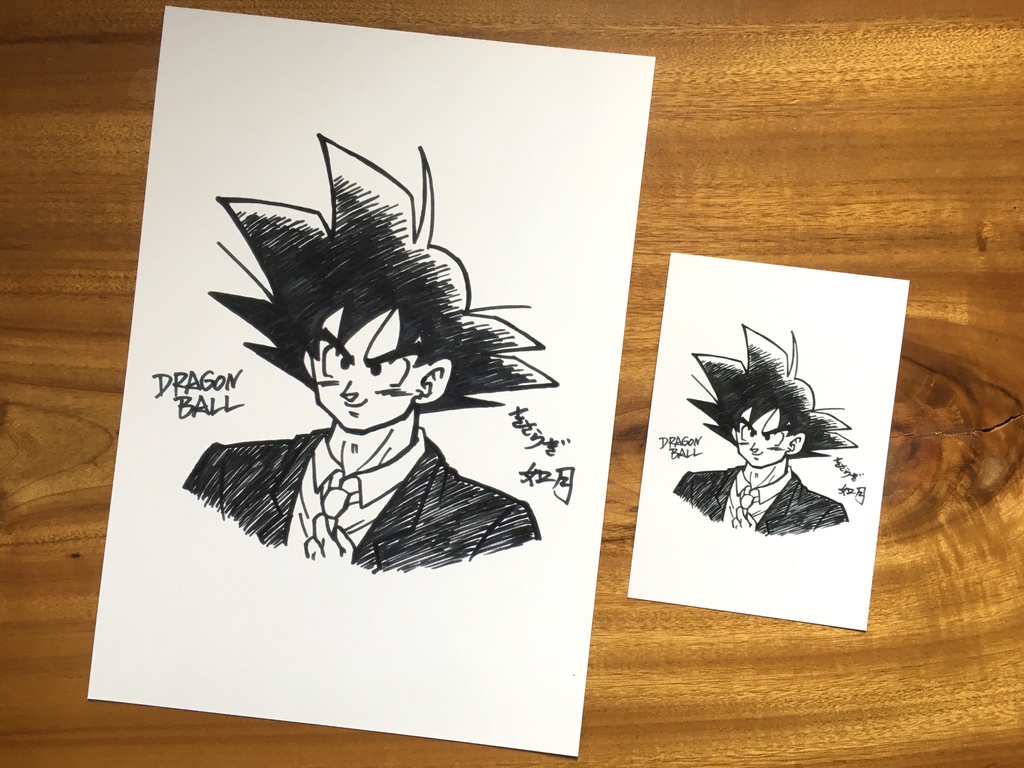 両面 A4ポスター/悟空「社会サバイバル編」× サイン描き Ⅰ