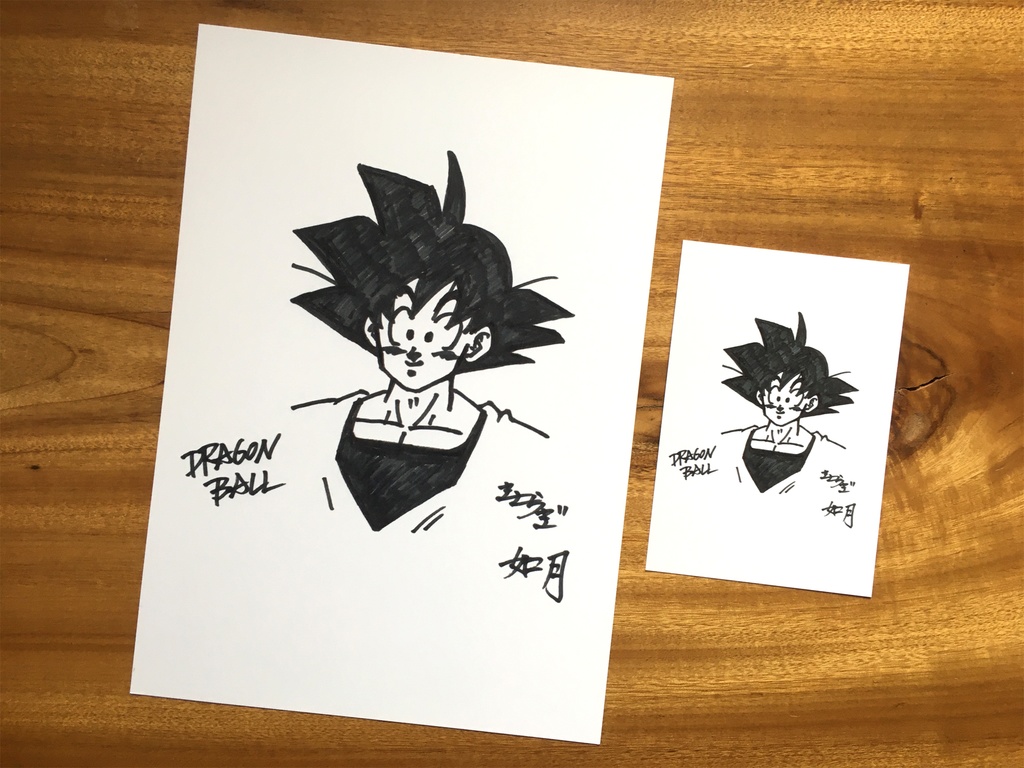 両面 A4ポスター5枚 まとめ/マジュニア編・ピッコロ大魔王編・フリーザ編・セル編ジャンプ流!もどき×サイン描き・悟空