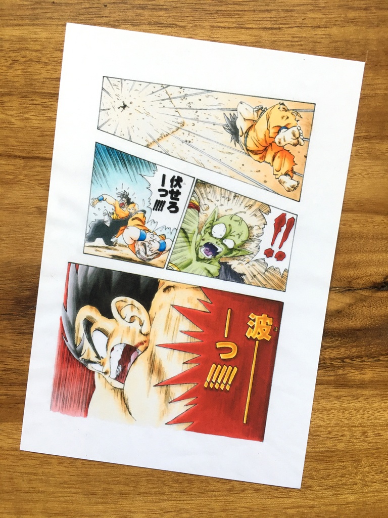 両面ポストカード5枚 まとめ/マジュニア編・ピッコロ大魔王編・フリーザ編・セル編ジャンプ流!もどき