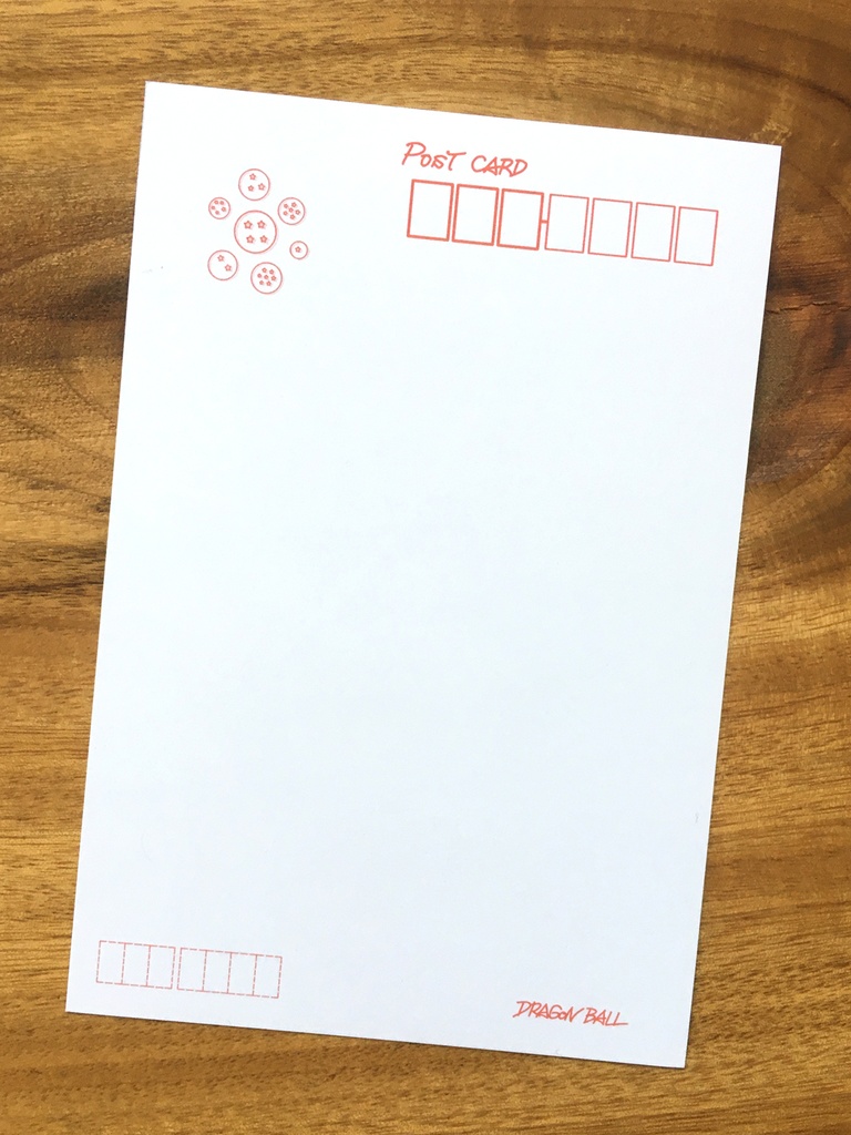 両面ポストカード/悟空「社会サバイバル」編 おまけらくがき メッセージカード