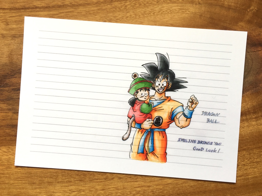 両面ポストカード8枚 まとめ/悟空&ベジータ・身勝手の極意・ブロリー・悟空 少年期・悟空&悟飯・悟飯 超サイヤ人・ピッコロ おまけらくがき メッセージカード