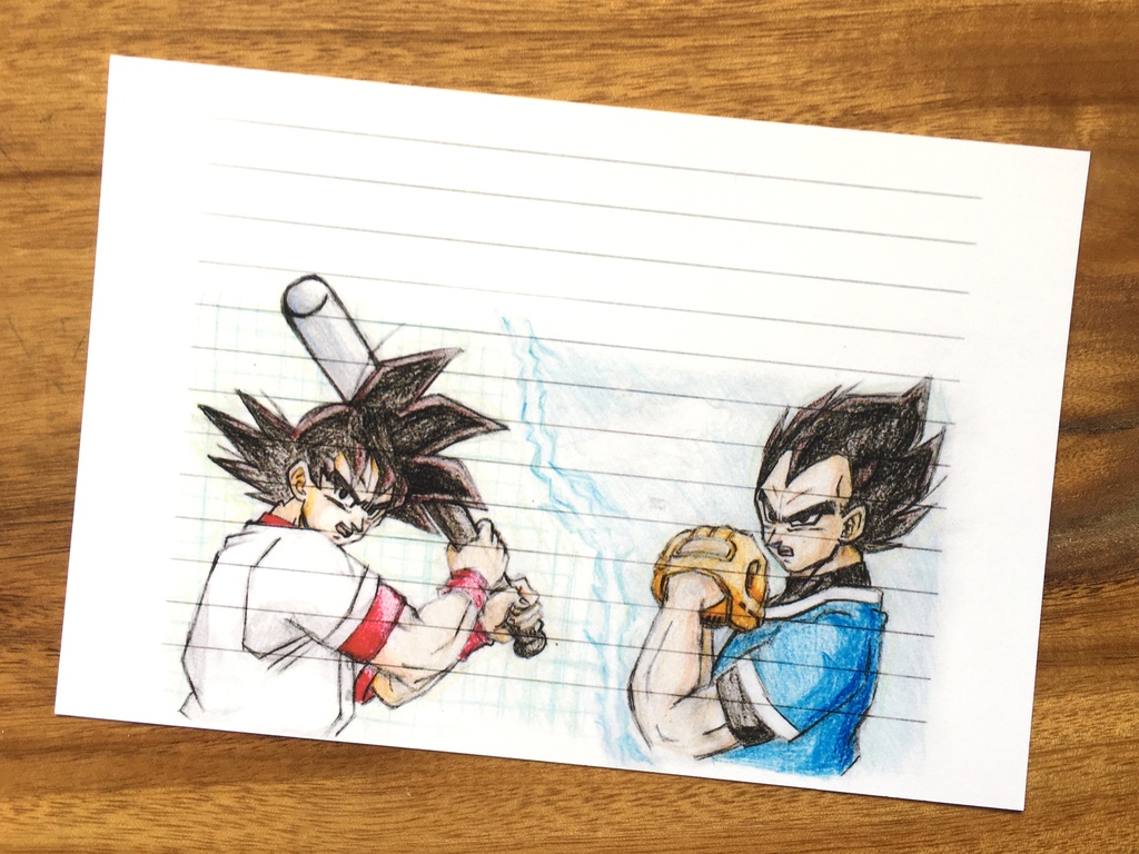 両面ポストカード8枚 まとめ/悟空&ベジータ・身勝手の極意・ブロリー・悟空 少年期・悟空&悟飯・悟飯 超サイヤ人・ピッコロ おまけらくがき メッセージカード