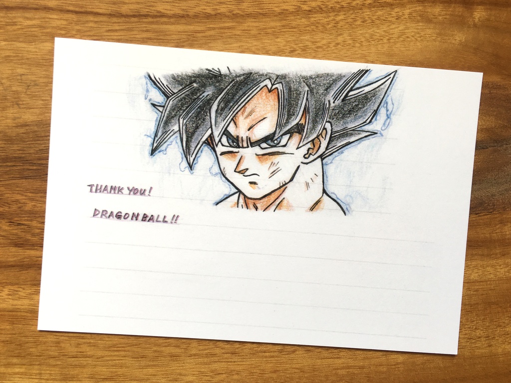 両面ポストカード8枚 まとめ/悟空&ベジータ・身勝手の極意・ブロリー・悟空 少年期・悟空&悟飯・悟飯 超サイヤ人・ピッコロ おまけらくがき メッセージカード