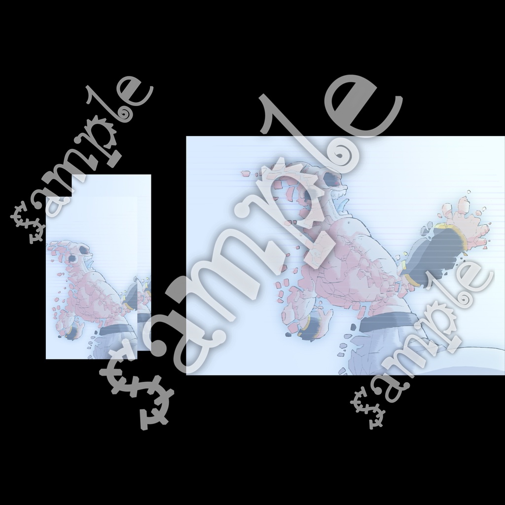 悟空&ベジータ 元気玉 魔人ブウ消滅 etc・原画イラスト8枚+スマホ12枚/ドラゴンボール手描き動画 YouTube