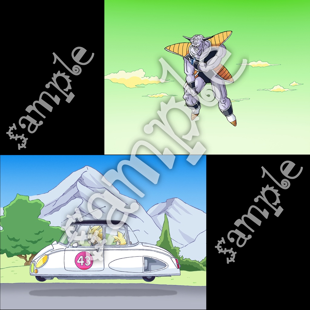 悟空の仲間たち 蛇の道 etc・原画イラスト8枚+スマホ14枚/ドラゴンボール手描き動画 YouTube