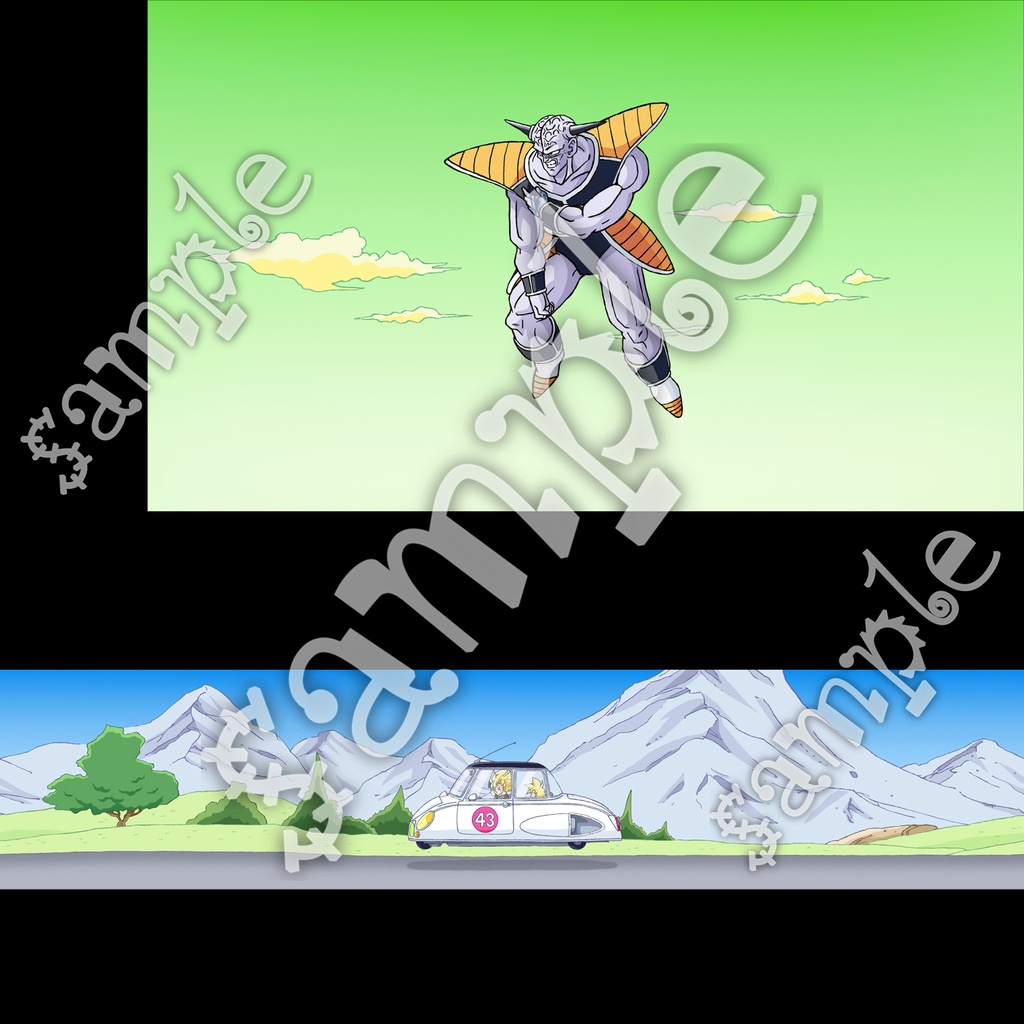 悟空の仲間たち 蛇の道 etc・原画イラスト8枚+スマホ14枚/ドラゴンボール手描き動画 YouTube