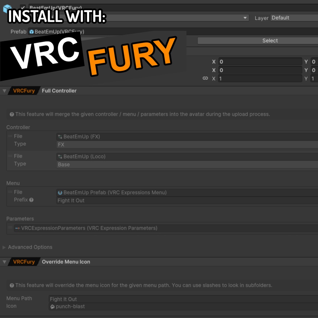 Beat-Em Up Prefab for Avatars!