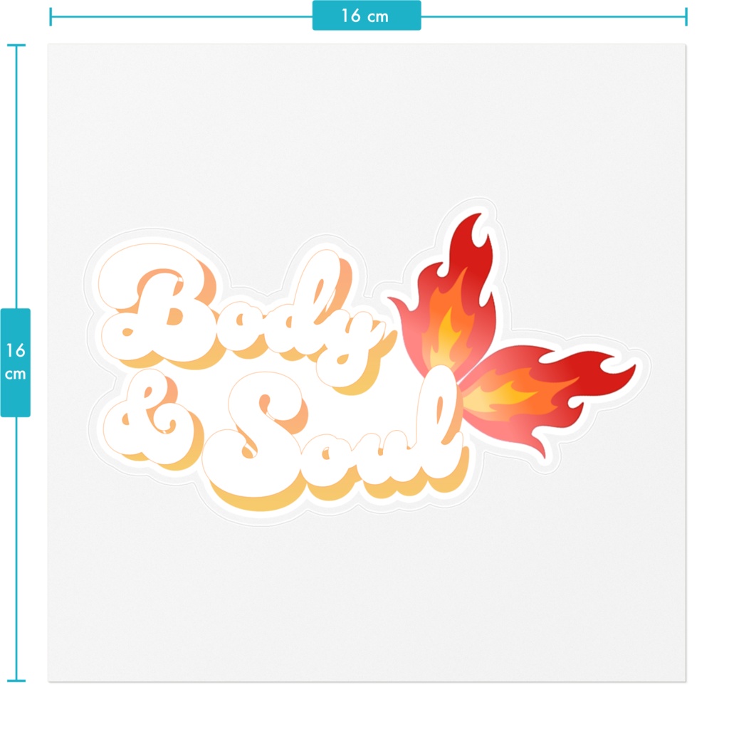 Body&Soulロゴステッカー