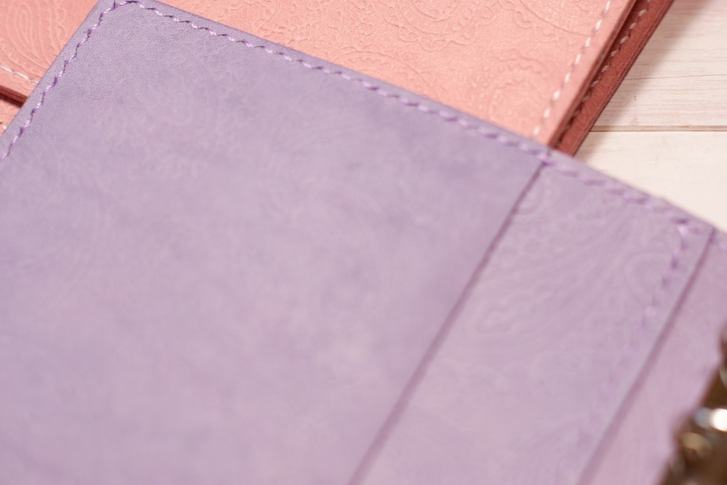 【M5スクエア】システム手帳:ペイズリー柄