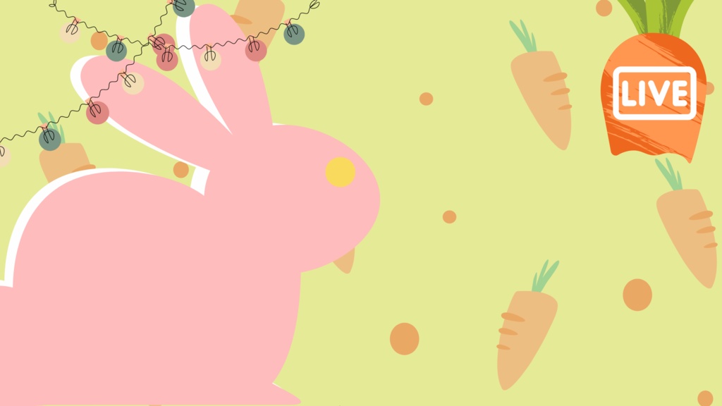 《無料》 配信 背景 兔子 2023《vtuber 》