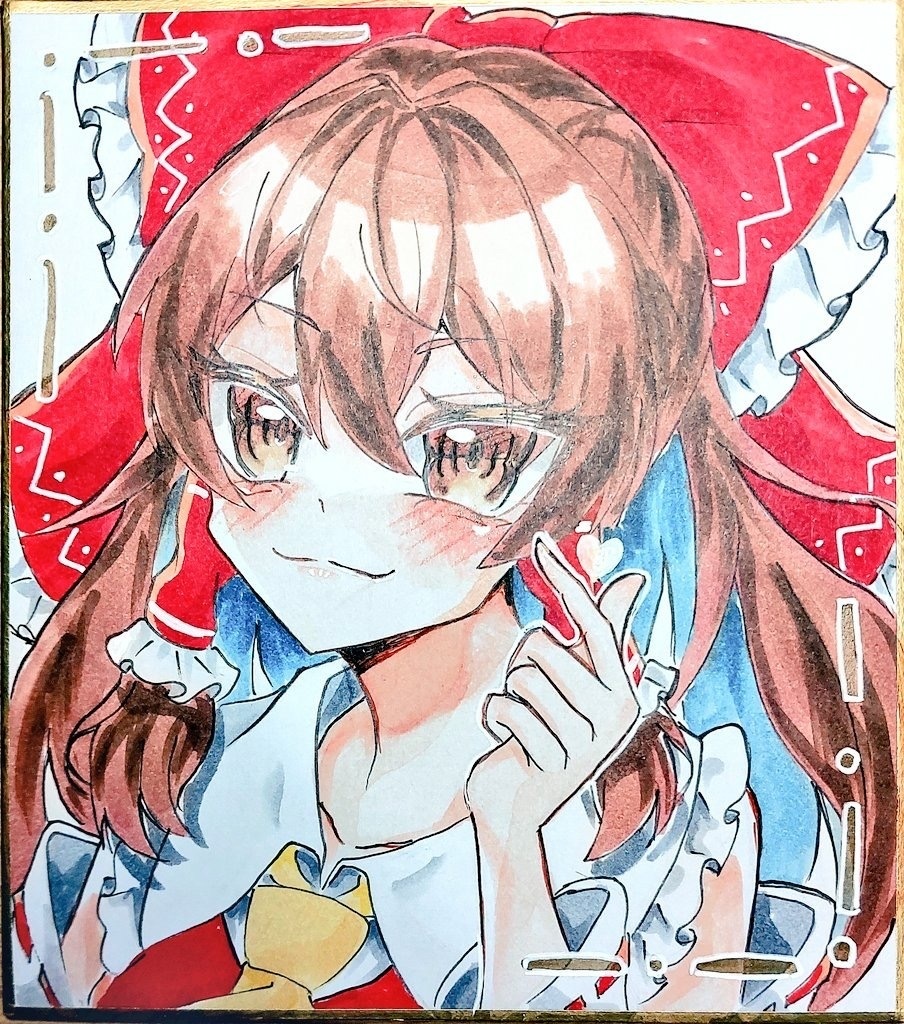 博麗霊夢 小色紙