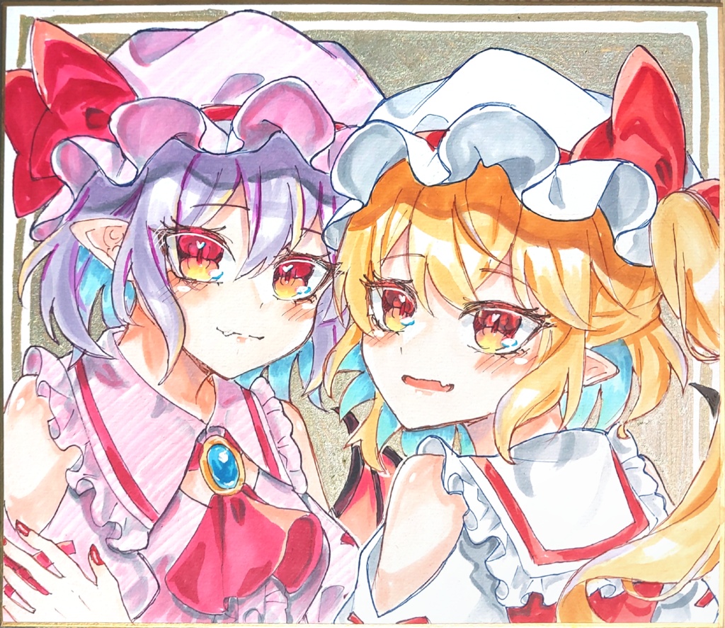 大色紙 フランドール&レミリア