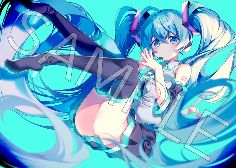 初音ミクA3クリアポスター