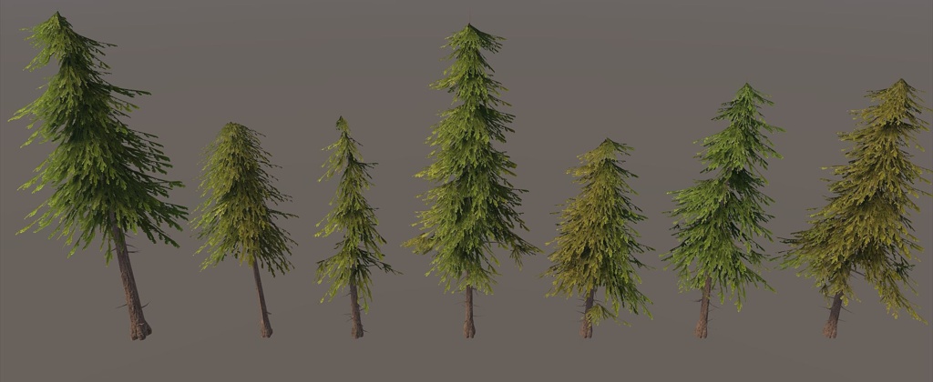 Vegitation set 1: Pines
