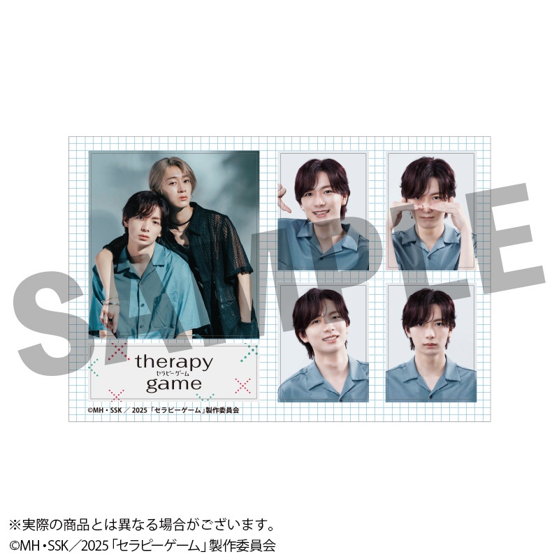 【受注生産】「セラピーゲーム」ドラマ化記念 証明写真風ステッカー(全2種)