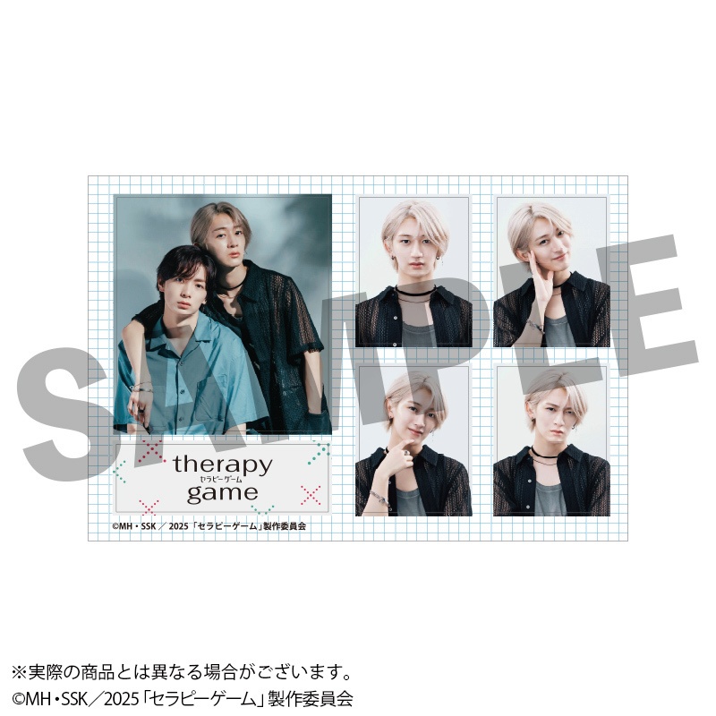 【受注生産】「セラピーゲーム」ドラマ化記念 証明写真風ステッカー(全2種)