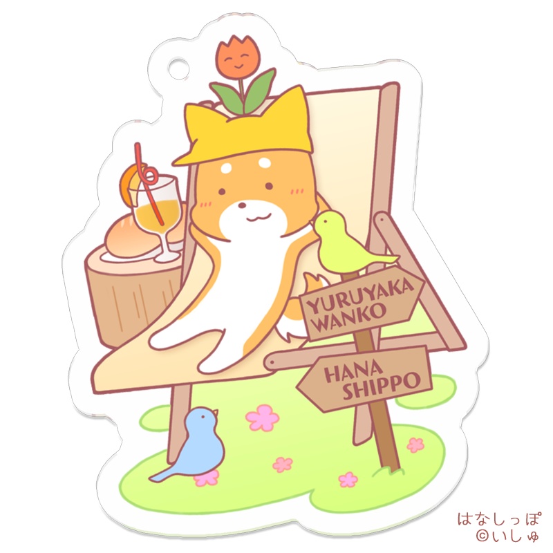 受注販売◆アクキー ルナくん＆ハナさんキャンプ♪