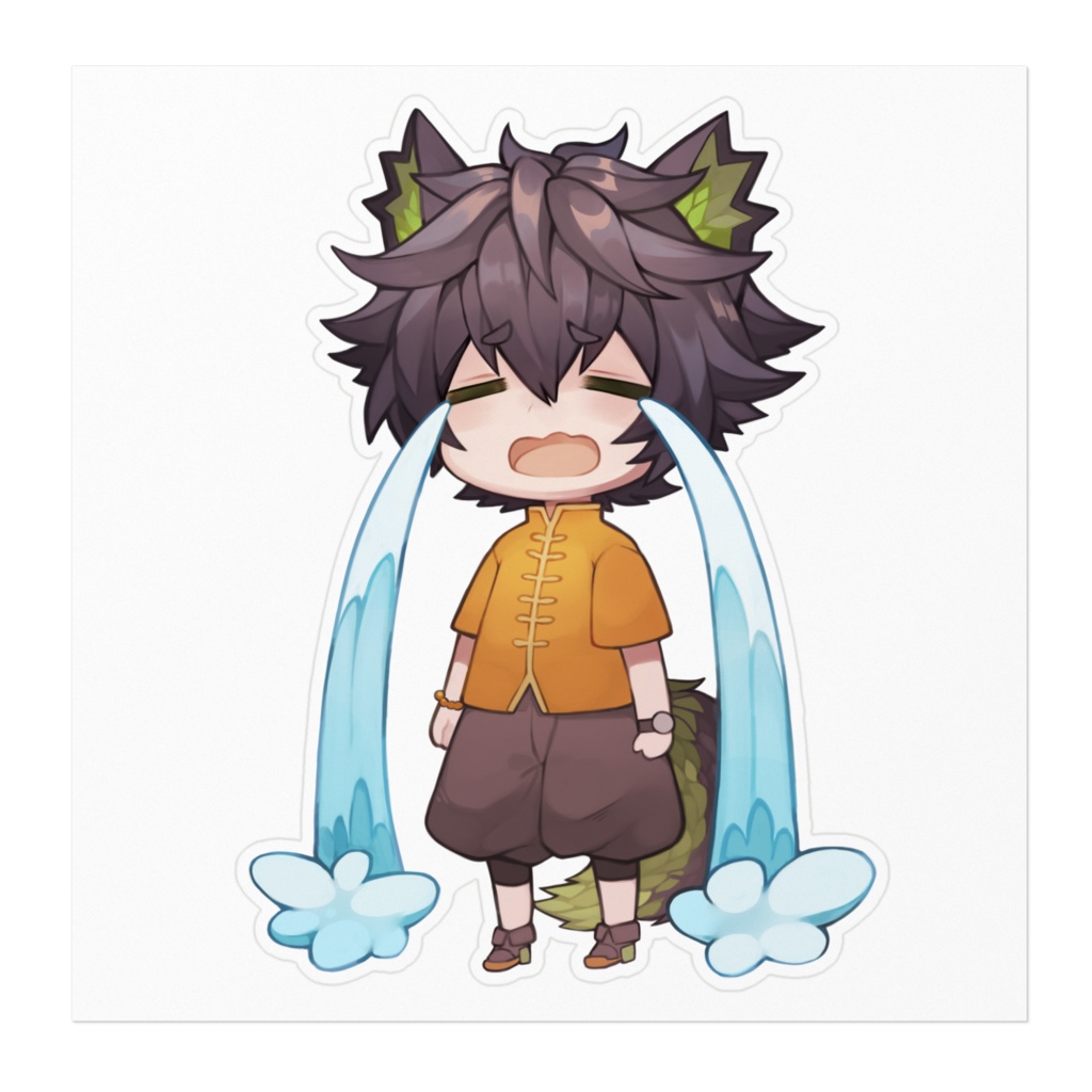 ナルカミくんデカステッカー②(号泣)