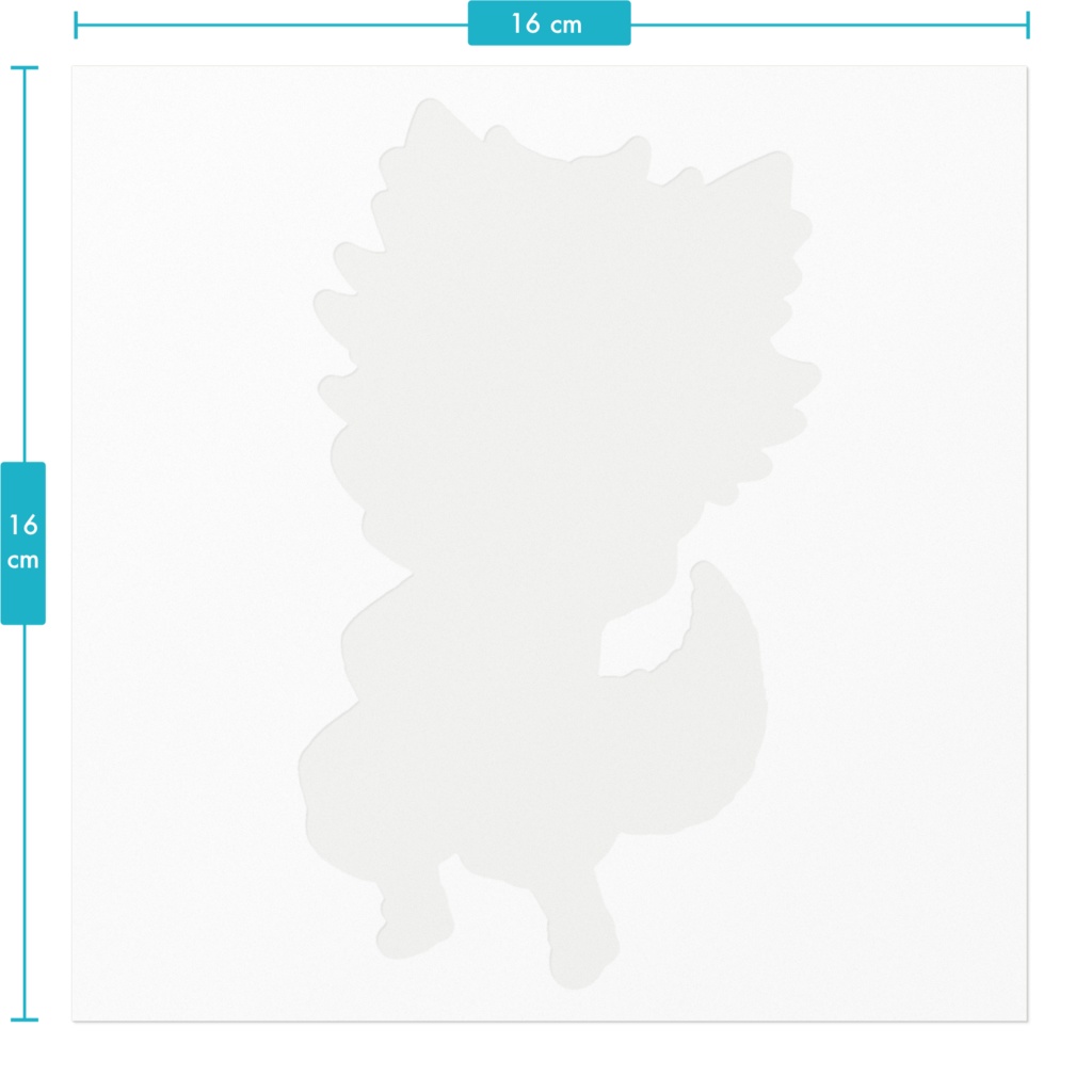 ナルカミくんデカステッカー②(あせ)