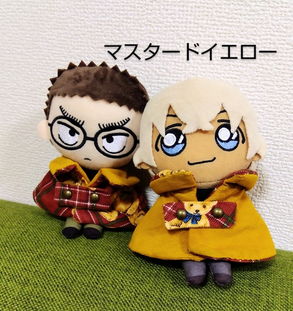 おてのりぬい用ケープ(クラシカルモダン・ベアチェック柄/レッドブラウン)