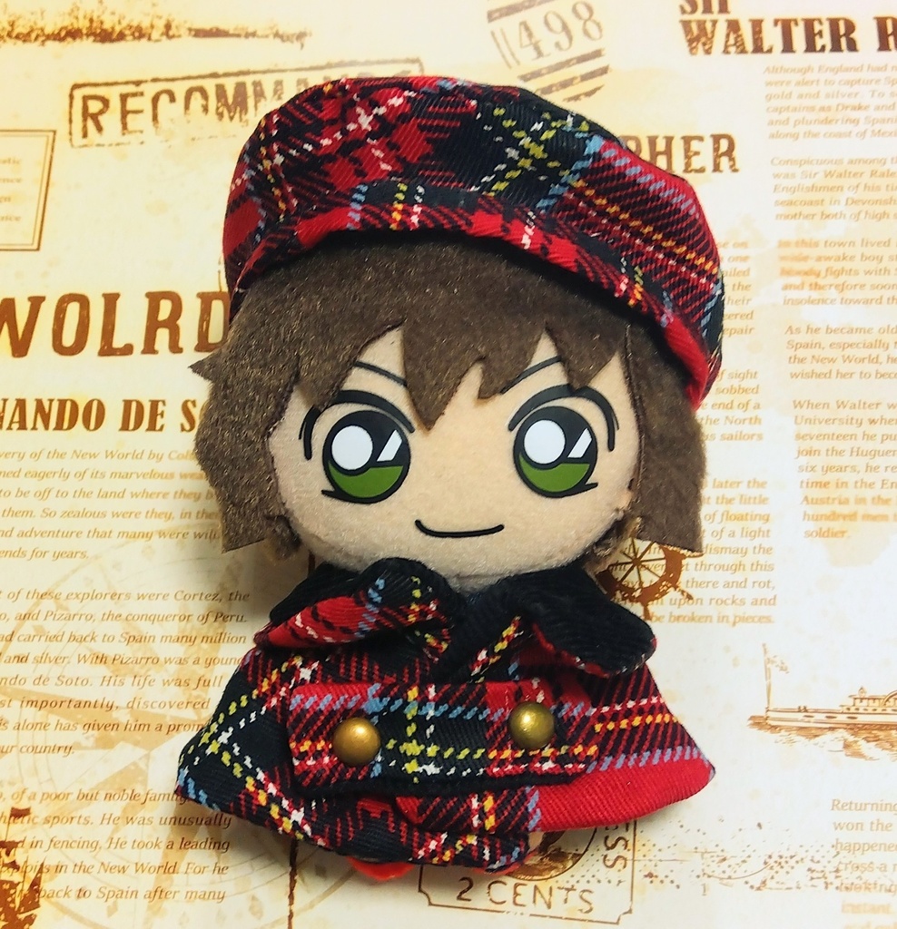 ロイヤルチェックの帽子(単体)/10センチぬい用