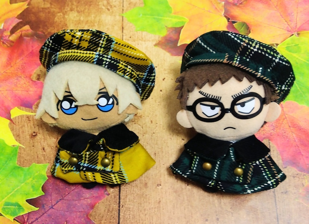 ロイヤルチェックの帽子(単体)/10センチぬい用