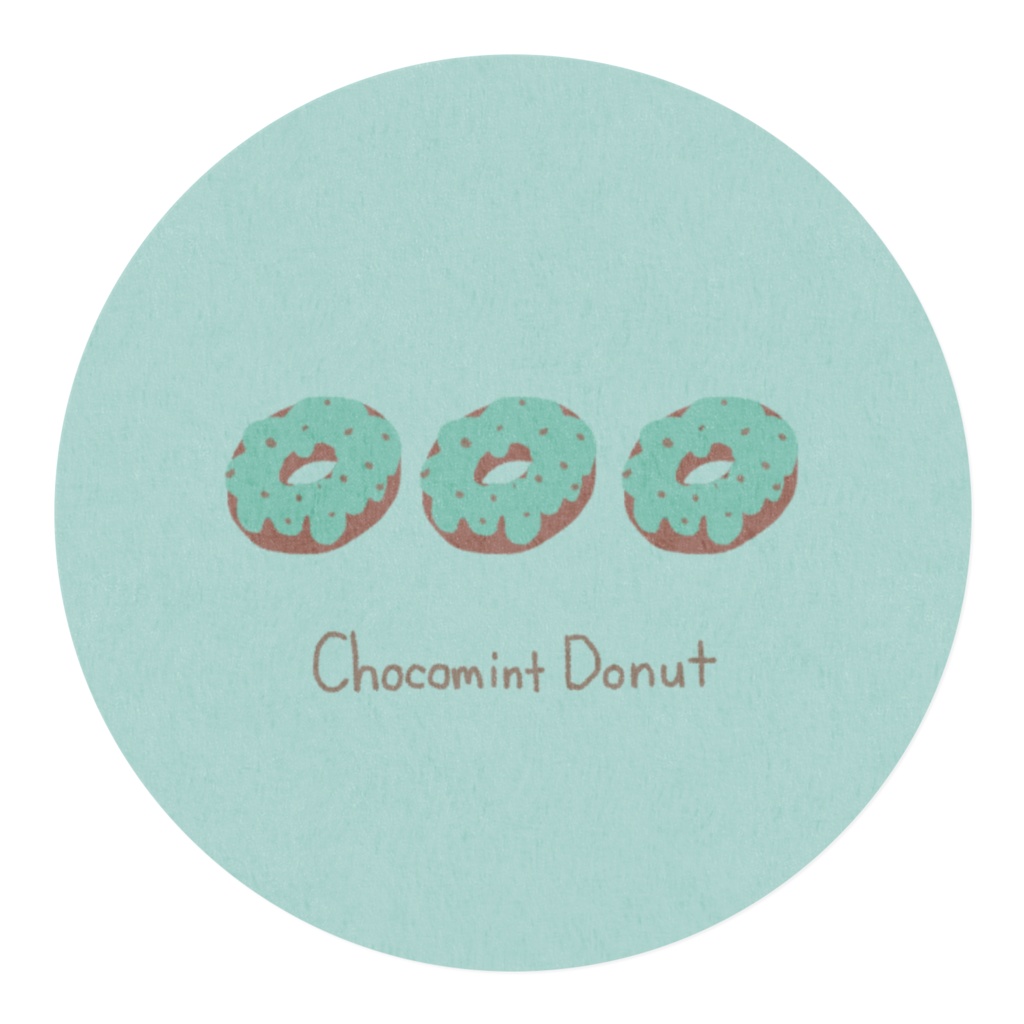 チョコミント ドーナツ
