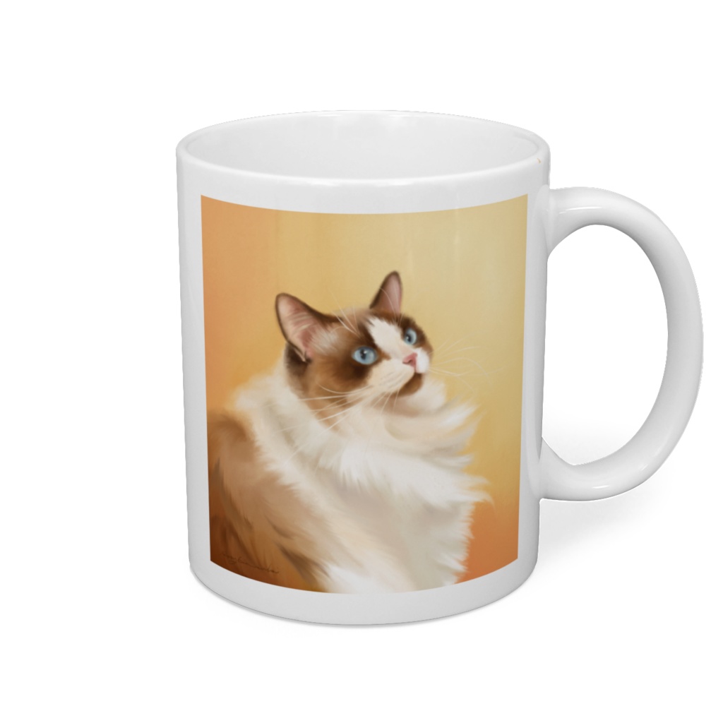 むぎちゃんマグカップ(オレンジ)