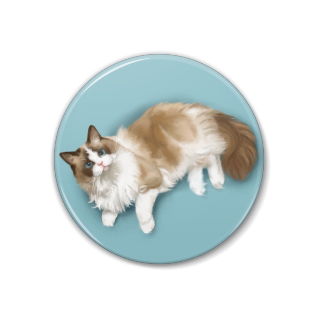 なめ子ちゃん缶バッジ(スケッチ2)