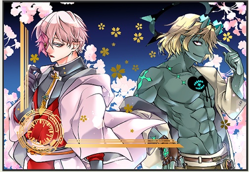 金箔押しポストカード【飛鳥＝R＃・２番カラーハッピーケイオス】