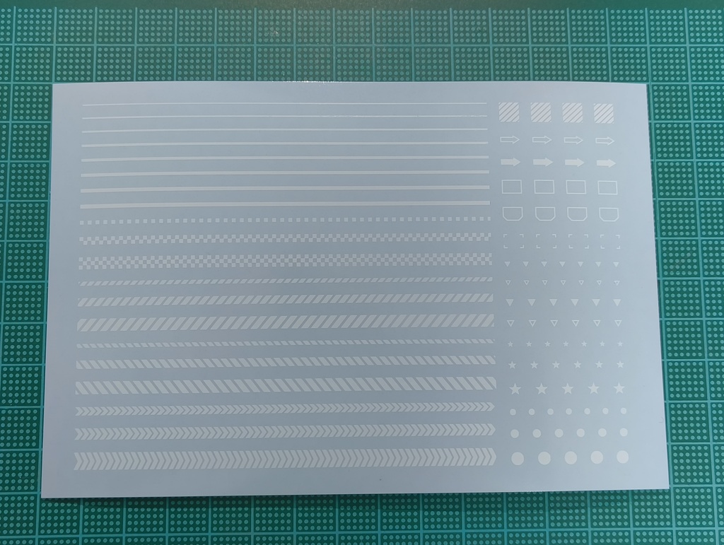 汎用白デカール