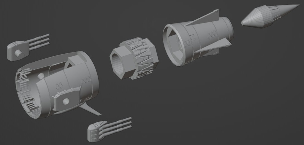 1/1000スケール 地球防衛軍 巡洋艦