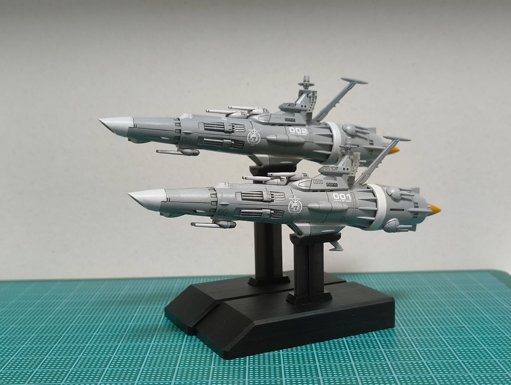 1/1000スケール 地球連邦防衛軍 護衛艦 (2艦セット)