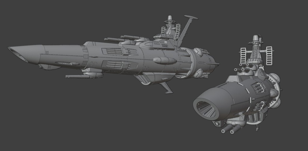 1/1000スケール 地球連邦防衛軍 護衛艦 (2艦セット)