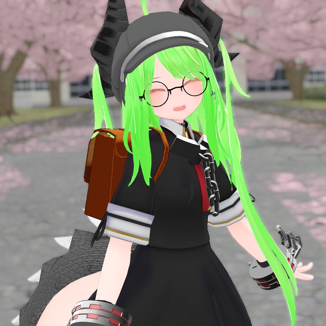 【VRChat想定】サッチェルバッグ