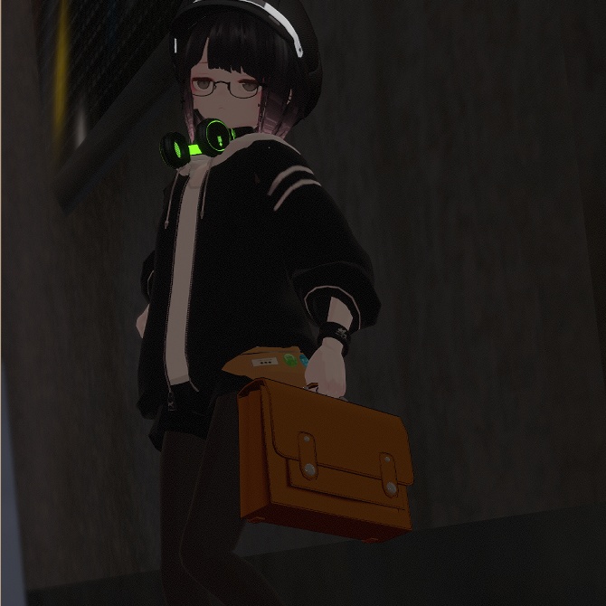 【VRChat想定】サッチェルバッグ