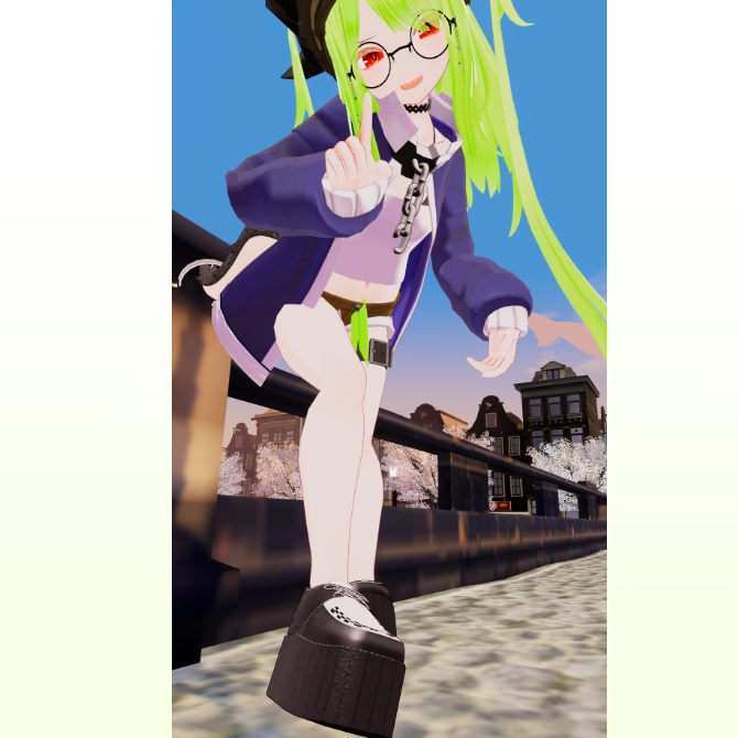 【VRChat想定衣装】ラバーソール【竜胆・ヴィアメルト用】