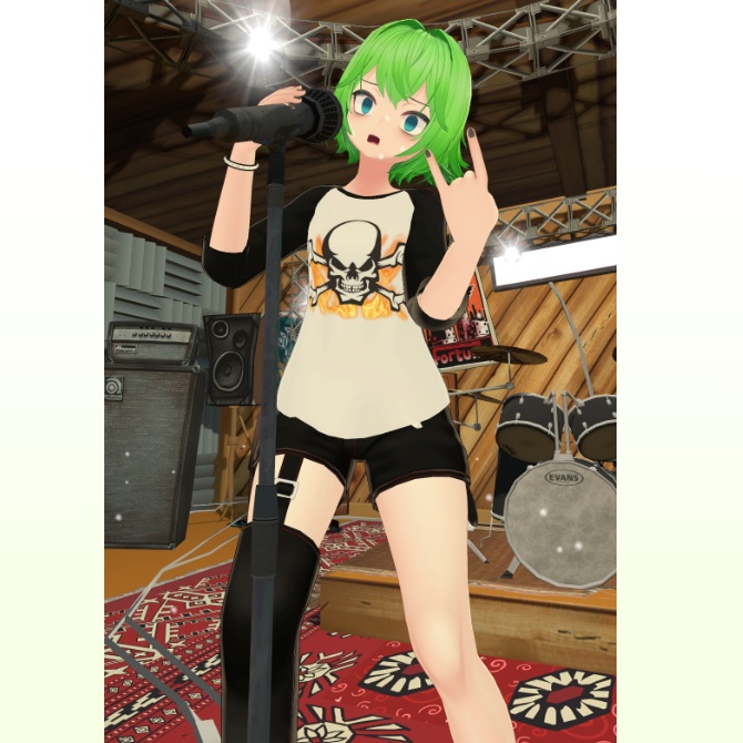 【VRChat想定衣装】ライブ帰りラグランセット【PB対応】