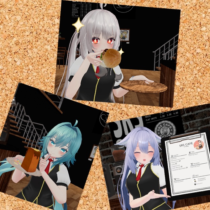 【VRChat想定衣装】カフェ店員風制服セット